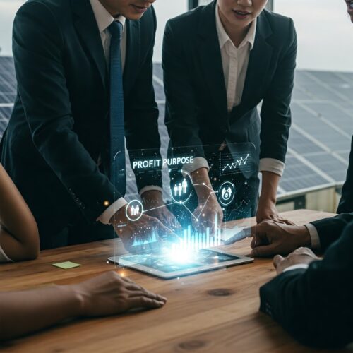 people discussing their profit margins