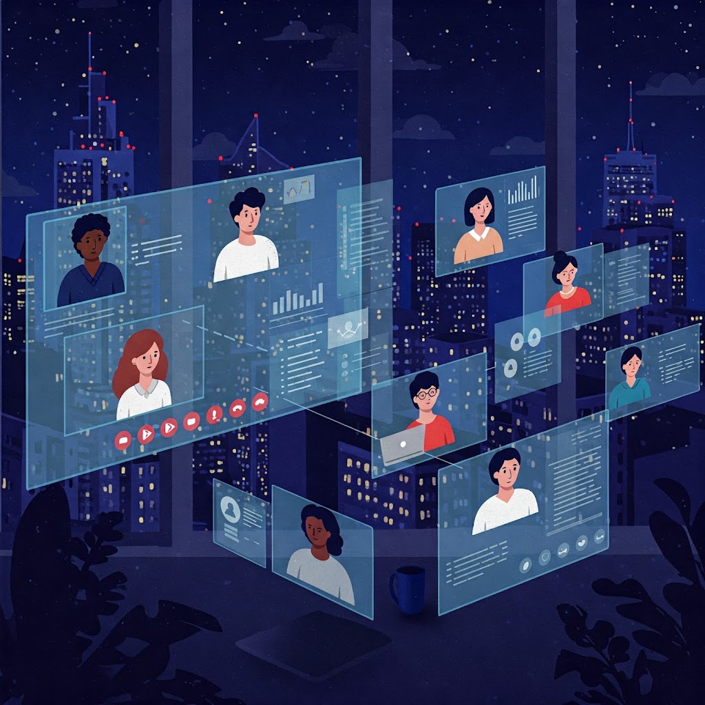 social media profiles